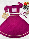 OC 161 Georgette Embroidery Kids Party Wear Indo Western Lehenga Wholesale Market In Surat